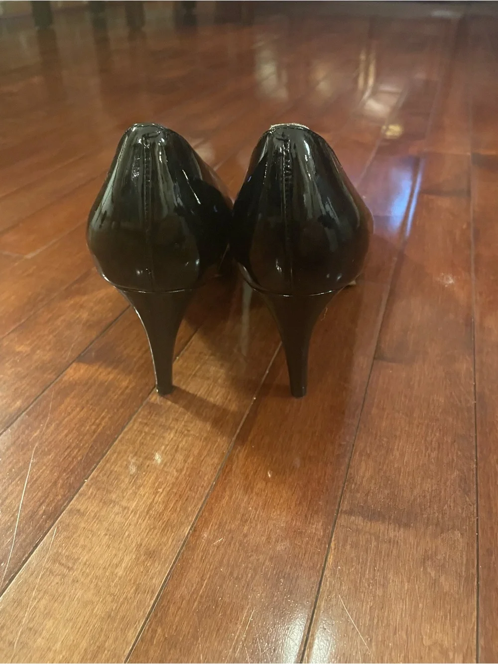 Cole Haan Nike Air Black Patent Leather Women's Pumps- 10